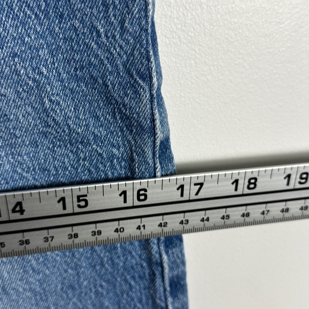 Levis Ribcage Straight Ankle Jeans Blue Womens Size 26 x 29 Waterless Denim High - Picture 16 of 16